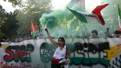 Gaza Protest Gathers During Venice Film Festival But Police Say They’ll Stop Demonstrators From Ente...